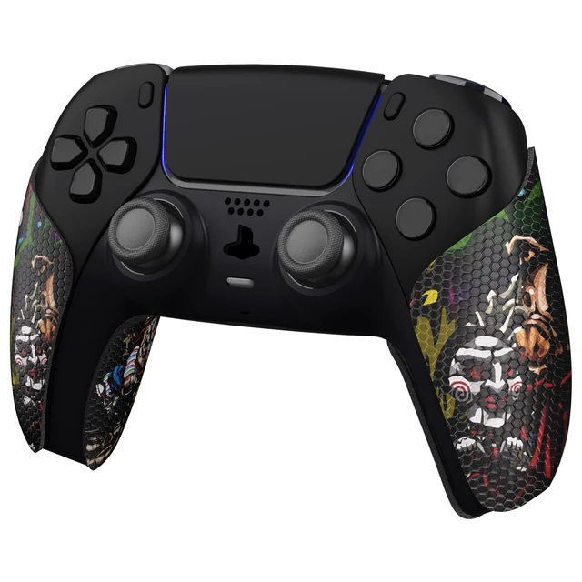 Alt view image 4 of 7 - PlayVital Anti-Skid Sweat-Absorbent Controller Grip for ps5, Professional Textured Soft Rubber Pads Handle Grips for ps5 Controller - Scary Party