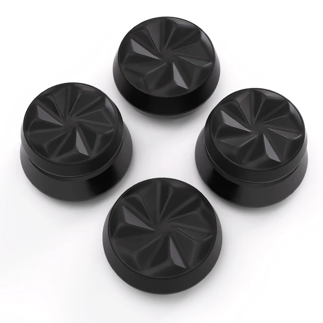 Alt view image 2 of 7 - PlayVital FPS Thumbstick Extenders for PS5 Controller, 2 High + 2 Mid Concave Thumb Grips, Thumbs Pro Hurricane Joystick Caps for FPS Games - Black