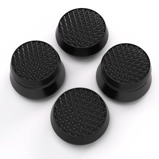 Alt view image 2 of 7 - PlayVital Thumbs Pro ARMOR Thumbstick Extender for ps5 Controller, Joystick Caps Grip for ps5 Controller - 2 High Raise and 2 Mid Raise Dome - Black