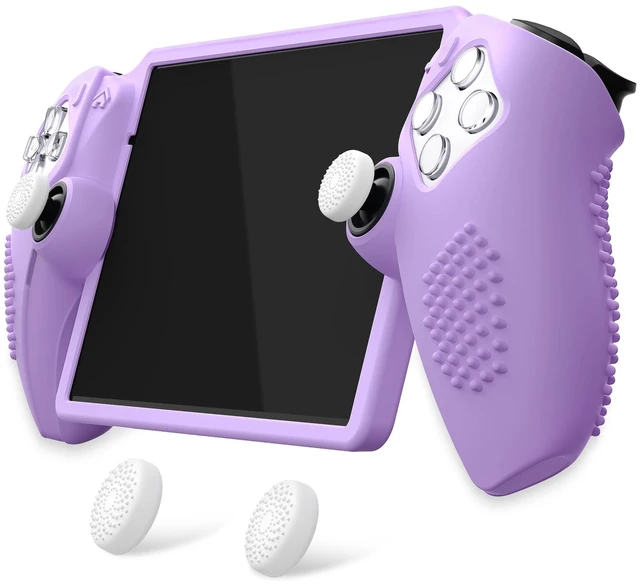 Main image of PlayVital Design for PS Portal Silicone Protective Case with Thumb Grips Enhanced Grip Comfort | Anti-Slip 3D Studded Design | Full Protection Mauve Purple