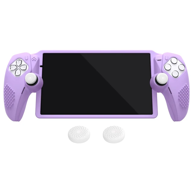 Alt view image 7 of 7 - PlayVital Design for PS Portal Silicone Protective Case with Thumb Grips Enhanced Grip Comfort | Anti-Slip 3D Studded Design | Full Protection Mauve Purple