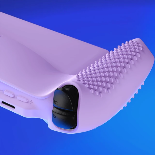 Alt view image 4 of 7 - PlayVital Design for PS Portal Silicone Protective Case with Thumb Grips Enhanced Grip Comfort | Anti-Slip 3D Studded Design | Full Protection Mauve Purple