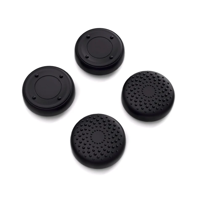 Alt view image 2 of 7 - PlayVital Black Thumbsticks Grips Caps for ROG Ally, Accessories Silicone Thumb Grips Joystick Caps for ROG Ally - Raised Dots & Studded Design