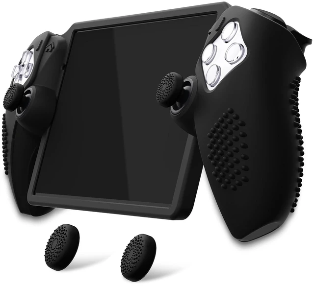Main image of PlayVital Design for PS Portal Silicone Protective Case with Thumb Grips Enhanced Grip Comfort | Anti-Slip 3D Studded Design | Full Protection | Perfect Fit - Black