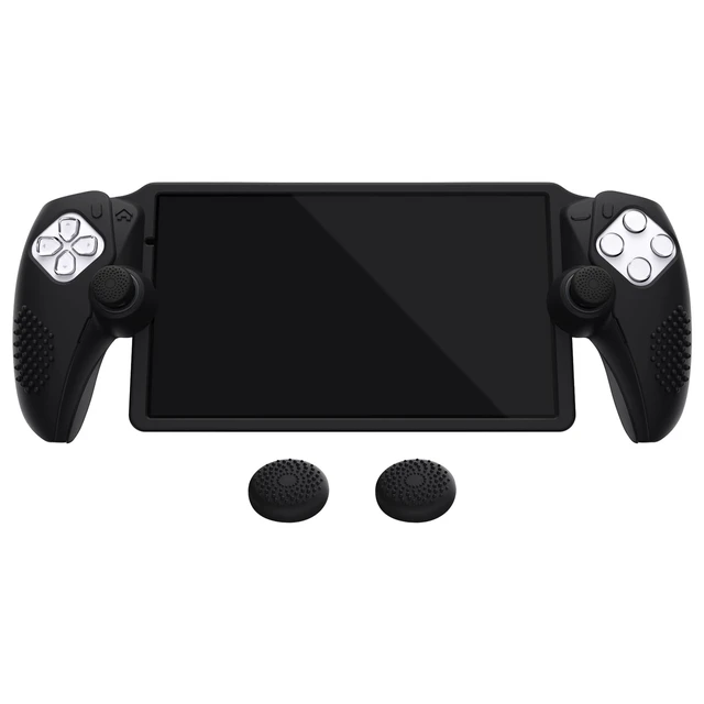 Alt view image 7 of 7 - PlayVital Design for PS Portal Silicone Protective Case with Thumb Grips Enhanced Grip Comfort | Anti-Slip 3D Studded Design | Full Protection | Perfect Fit - Black