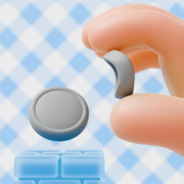 Alt view image 7 of 7 - PlayVital Button Caps + Thumb Grip Set for Nintendo Switch 2, 2 Silicone Colorful ABXY Directional Button Covers & 2 Joystick Caps for Joycon - New Hope Gray