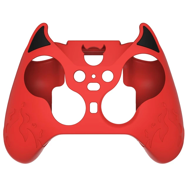 Alt view image 7 of 7 - PlayVital Cute Demon Silicone Case Cover for Xbox Elite Wireless Controller Series 2, Kawaii Anti-Slip Shockproof Controller Skin Grip for Xbox Elite Series 2 Core with Thumb Grip Caps - Red