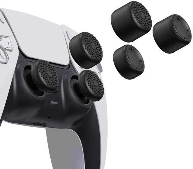 Alt view image 6 of 7 - PlayVital 10-Pack Pro Thumb Grips for Xbox Series X/S, One/Elite | Ergonomic FPS Joystick Caps, 3 Height Convex & Concave | for ps5, Edge, Switch 2 Pro Controller | Raised Dots & Studded Design, Black