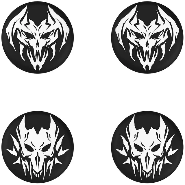 Main image of PlayVital Halloween Thumb Grip Caps for Nintendo Switch 2 Pro, Switch Pro Controller, Joystick Caps Cover for ps5, Edge, ps4, Xbox Series X/S, Xbox One, Elite Series 2 Controller - Lich Demons