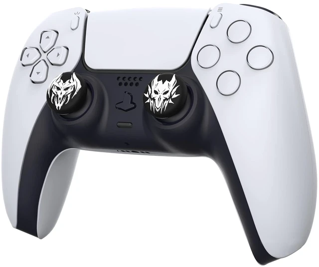 Alt view image 5 of 7 - PlayVital Halloween Thumb Grip Caps for Nintendo Switch 2 Pro, Switch Pro Controller, Joystick Caps Cover for ps5, Edge, ps4, Xbox Series X/S, Xbox One, Elite Series 2 Controller - Lich Demons