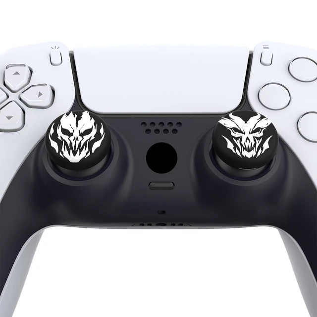 Alt view image 6 of 7 - PlayVital Halloween Thumb Grip Caps for Nintendo Switch 2 Pro, Switch Pro Controller, Joystick Caps Cover for ps5, Edge, ps4, Xbox Series X/S, Xbox One, Elite Series 2 Controller - Fire Demons
