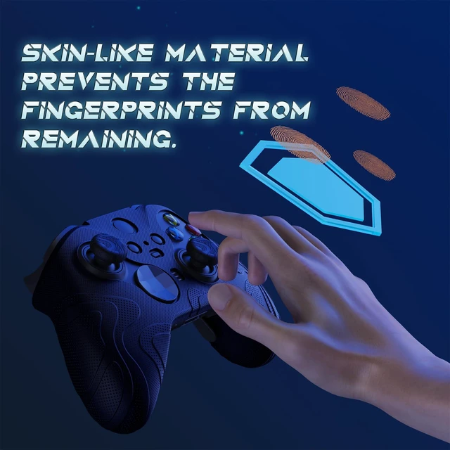 Alt view image 3 of 6 - PlayVital Mountain Range Edition Silicone Cover for Xbox Elite Wireless Controller Series 2, Black Anti-Slip Controller Skin for Xbox Elite Series 2 Core with Thumb Grips