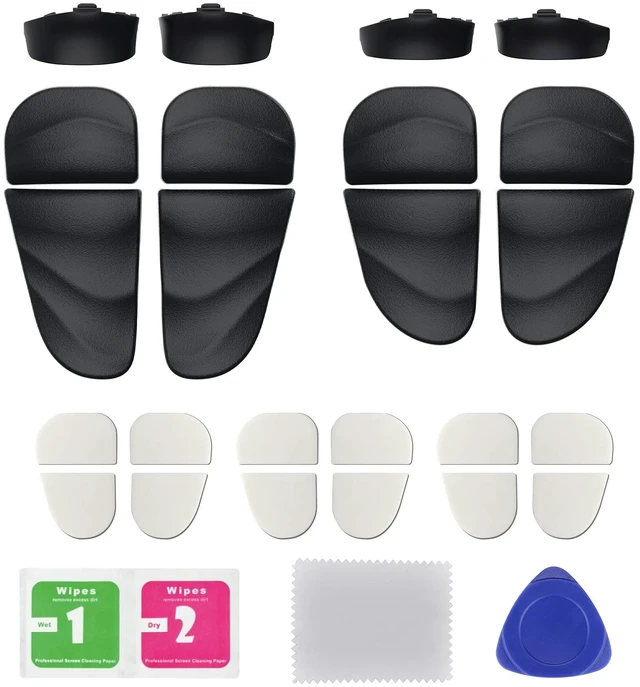 Alt view image 2 of 7 - PlayVital Dune 2 Pairs Trigger Stop Shoulder Buttons Extension Kit for ps5 Controller, Stopper Bumper Trigger Extenders for PS Portal, Game Improvement Adjusters for ps5 Edge - Black