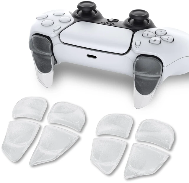Main image of PlayVital Blade 2 Pairs Shoulder Buttons Extension Triggers for ps5 Controller, Game Improvement Adjusters for PS Portal Remote Player, Bumper Trigger Extenders for ps5 Edge - Semi-Transparent Clear