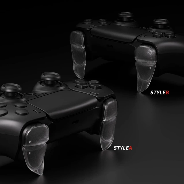 Alt view image 5 of 7 - PlayVital Blade 2 Pairs Shoulder Buttons Extension Triggers for ps5 Controller, Game Improvement Adjusters for PS Portal Remote Player, Bumper Trigger Extenders for ps5 Edge - Semi-Transparent Clear