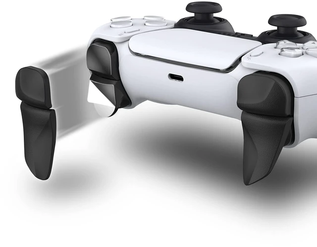 Alt view image 6 of 7 - PlayVital Blade 2 Pairs Shoulder Buttons Extension Triggers for ps5 Controller, Game Improvement Adjusters for PS Portal Remote Player, Bumper Trigger Extenders for ps5 Edge Controller - Black