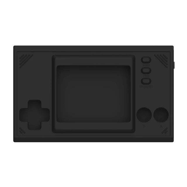 Main image of playvital Black Silicone Cover Protective Case Skin for Nintendo Game & Watch: Super Mario Bros w/ 2 Pcs Screen Protectors