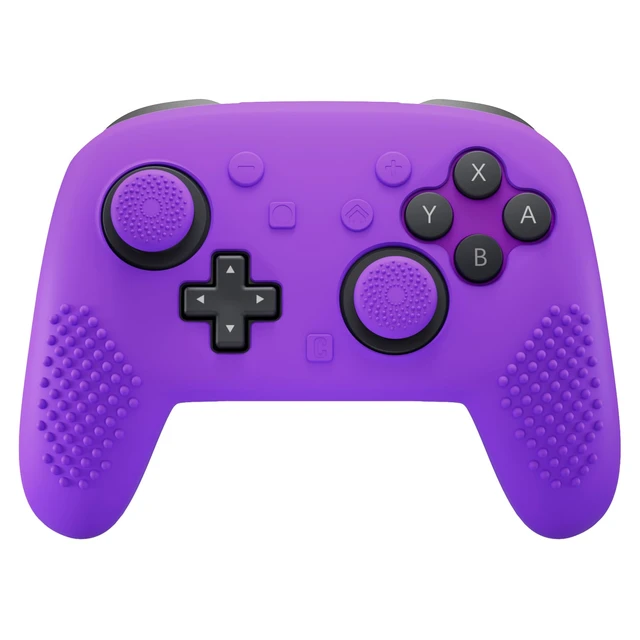 Alt view image 7 of 7 - PlayVital Silicone Cover Skin for Nintendo Switch 2 Pro Controller 3D Studded Edition Anti-Slip Grip Protector Case for Switch 2 Pro with Back Button Cap, Thumb Grips & Sticker - Purple