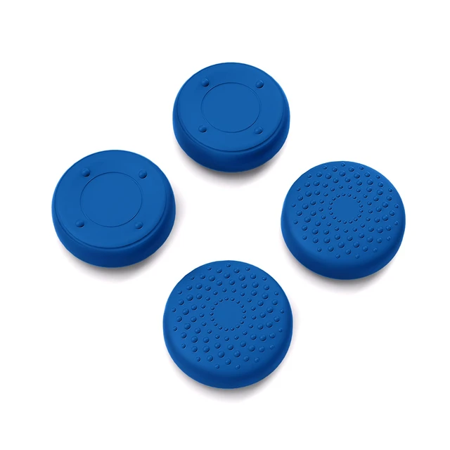 Main image of PlayVital Thumb Grip Caps for Steam Deck LCD, Silicone Thumbsticks Grips Joystick Caps for Steam Deck OLED - Raised Dots & Studded Design Blue
