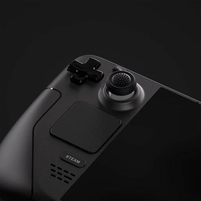 Alt view image 4 of 7 - PlayVital Thumb Grip Caps for Steam Deck LCD, Silicone Thumbsticks Grips Joystick Caps for Steam Deck OLED - Samurai & Guardian Edition