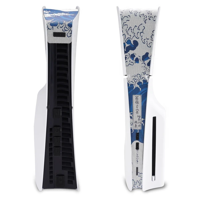 Alt view image 6 of 7 - PlayVital Dust Cover Net & Silicone Plug Set for PS5 Slim Console - 12 in 1 Anti-Dust Filter Kit for PS5 Slim Disc & Digital Version, Prevents Dust & Pet Hair - The Great Wave Off Kanagawa