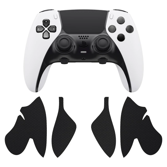 Alt view image 2 of 7 - PlayVital Anti-Skid Sweat-Absorbent Controller Grip for ps5 Edge Wireless Controller, Professional Textured Soft PU Handle Grips Anti Sweat Protector for ps5 Edge Controller - Black
