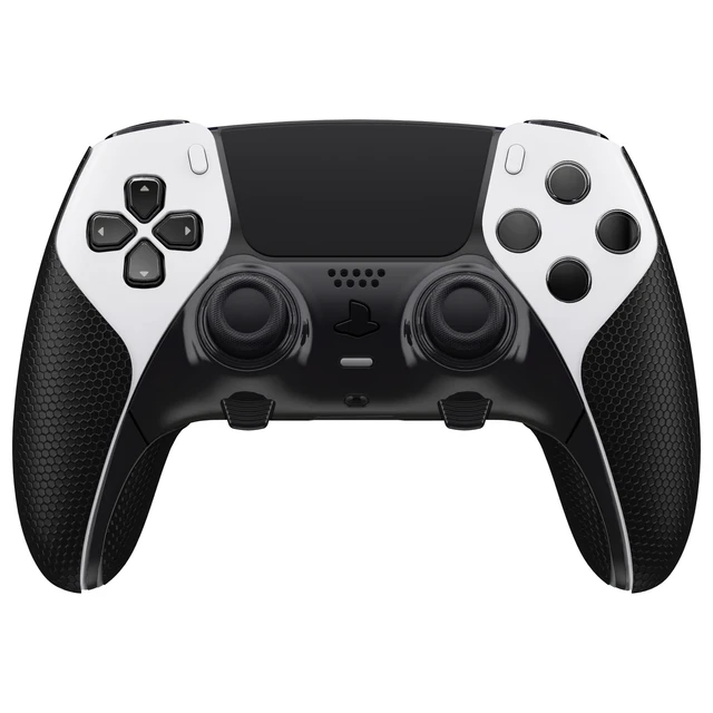 Alt view image 3 of 7 - PlayVital Anti-Skid Sweat-Absorbent Controller Grip for ps5 Edge Wireless Controller, Professional Textured Soft PU Handle Grips Anti Sweat Protector for ps5 Edge Controller - Black