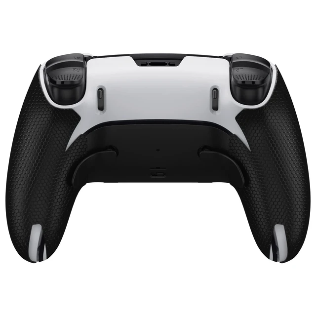 Alt view image 5 of 7 - PlayVital Anti-Skid Sweat-Absorbent Controller Grip for ps5 Edge Wireless Controller, Professional Textured Soft PU Handle Grips Anti Sweat Protector for ps5 Edge Controller - Black