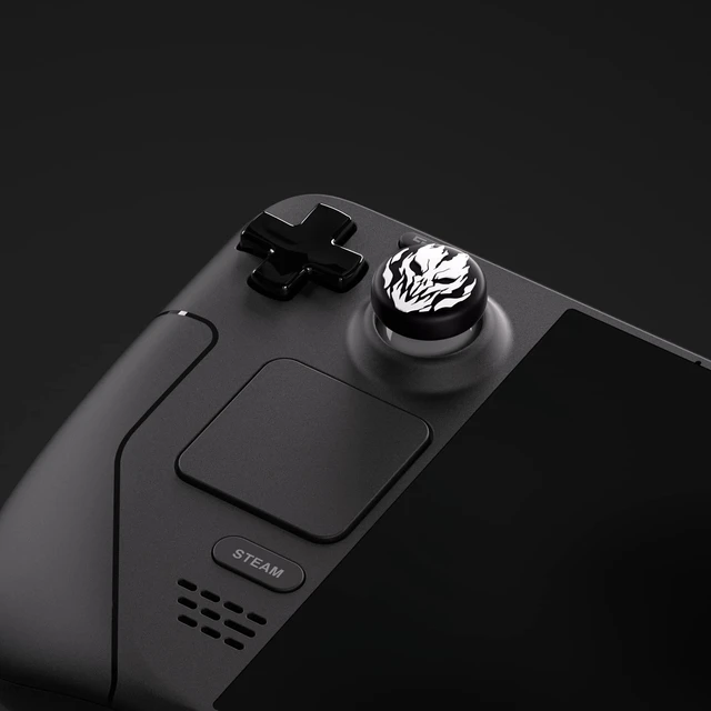 Alt view image 4 of 7 - PlayVital Thumb Grip Caps for Steam Deck LCD, Silicone Thumbsticks Grips Joystick Caps for Steam Deck OLED - Fire Demons