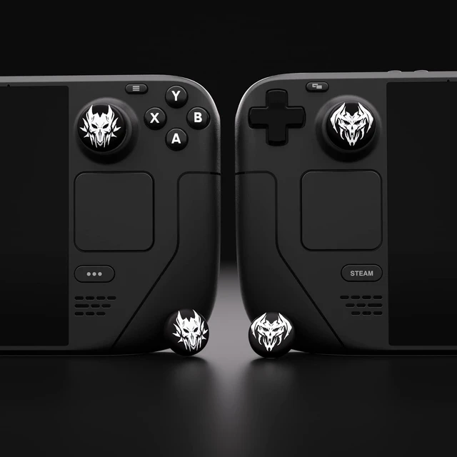 Alt view image 6 of 7 - PlayVital Thumb Grip Caps for Steam Deck LCD, Silicone Thumbsticks Grips Joystick Caps for Steam Deck OLED - Lich Demons