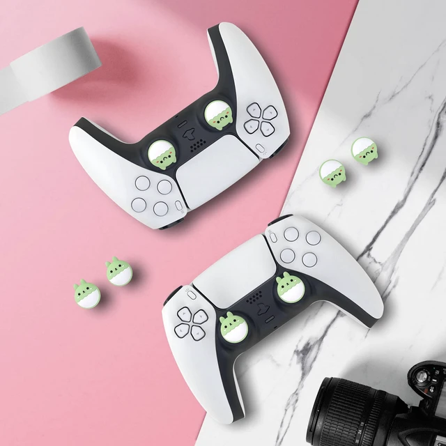 Alt view image 7 of 7 - PlayVital Cute Thumb Grip Caps for ps5/ps5 Edge Controller, Joystick Caps for Switch 2 Pro/Switch Pro, Thumbstick Cover for Xbox Series X/S, Elite Series 2, Xbox One - Rabbit & Squirrel, Matcha Green