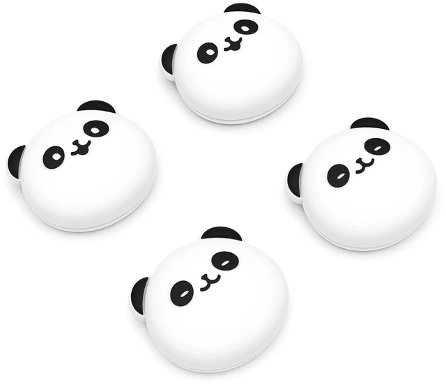 Main image of PlayVital Cute Thumb Grip Caps for ps5, Edge, ps4 Controller, Silicone Analog Stick Cover for Xbox Series X/S, Elite Series 2 Controller, Thumbstick Caps for Switch 2 Pro Controller - Chubby Panda