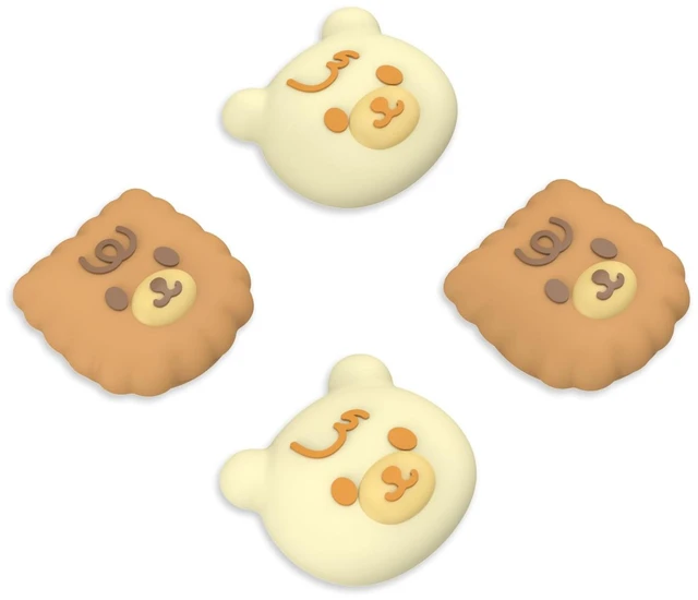 Main image of PlayVital Thumb Grip Caps for Xbox Series S/X, Xbox One, Elite Series 2 Controller, Cute Joystick Caps for ps5/EDGE/ps4, Thumbstick Cover for Switch 2 Pro/Switch Pro Controller - Cute Bear