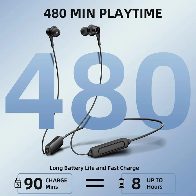 Alt view image 2 of 7 - Magnetic Neck Wireless Headsets Bluetooth 5.0 HiFi Stereo Sound Headphones Sport