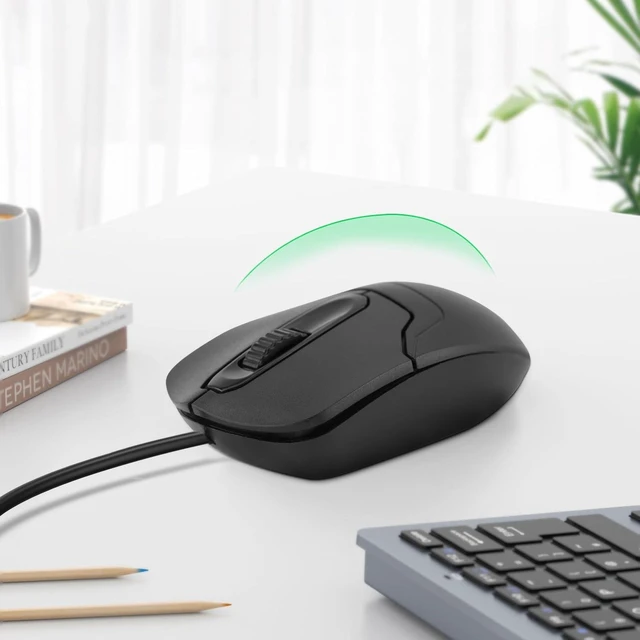 Alt view image 3 of 7 - 1000 DPI Plug and Play Mouse - USB 2.0 Wired Optical for PC/Laptop/Desktop