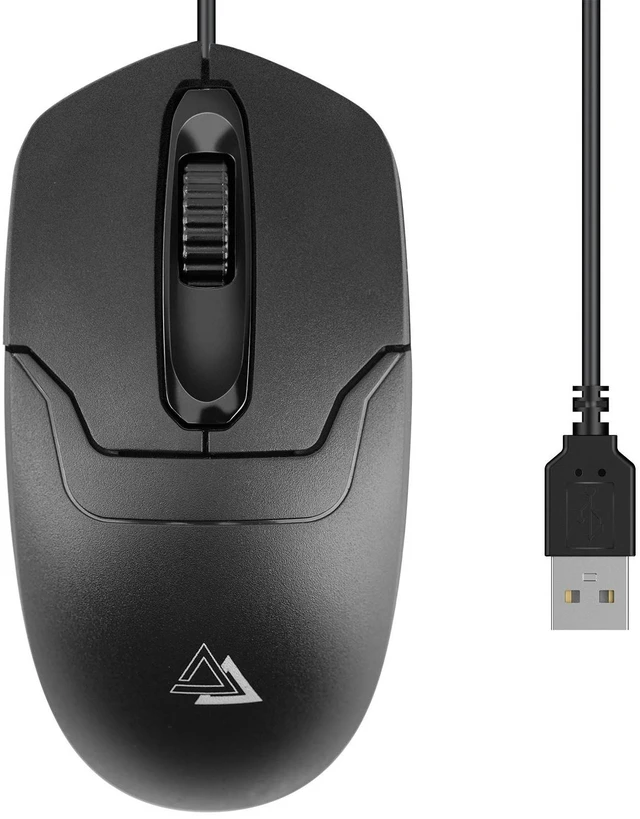Main image of 1000 DPI Plug and Play Mouse - USB 2.0 Wired Optical for PC/Laptop/Desktop