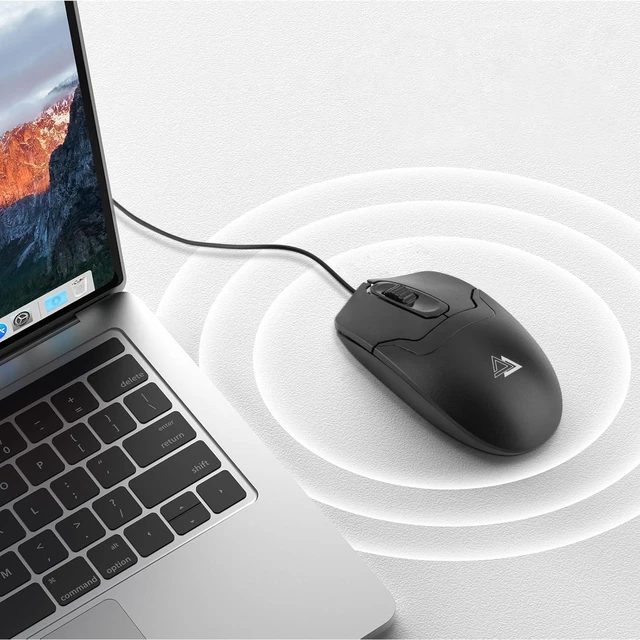 Alt view image 2 of 7 - 1000 DPI Plug and Play Mouse - USB 2.0 Wired Optical for PC/Laptop/Desktop