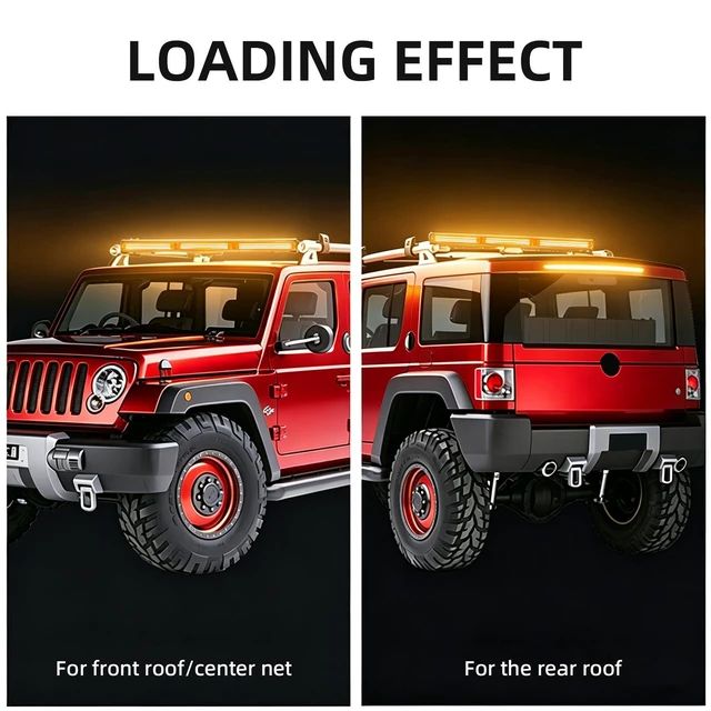 Alt view image 7 of 7 - Universal LED Strobe Warning Light Bar 1224V 3Section Vehicle Emergency Light