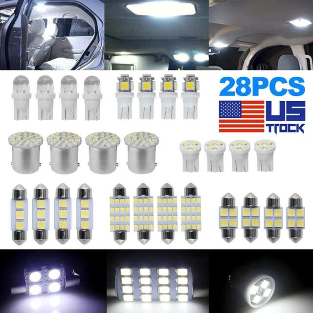 Main image of 28PCS Car Interior Combo LED Map Dome Trunk License Plate Light Bulbs 6000K