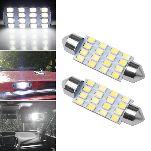 Alt view image 7 of 7 - 28PCS Car Interior Combo LED Map Dome Trunk License Plate Light Bulbs 6000K