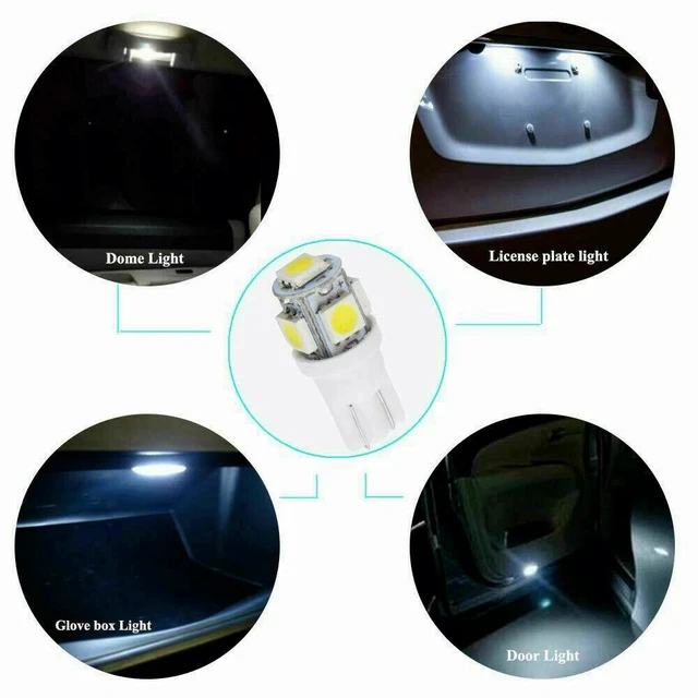 Alt view image 7 of 7 - 20PCS LED Interior Lights Bulbs Kit Car Trunk Dome License Plate Lamps 6000K