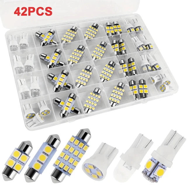 Main image of 42PCS Interior LED Light Bulbs Combo - Map Dome Trunk License Plate