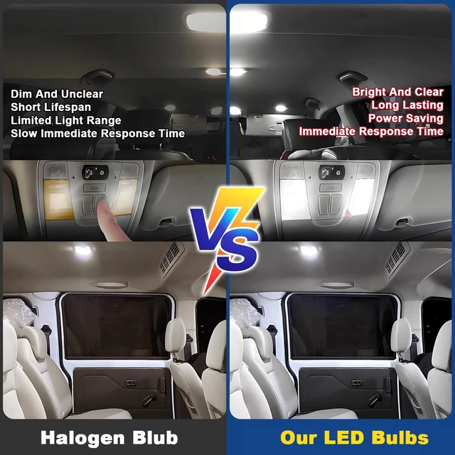 Alt view image 6 of 7 - 42PCS Interior LED Light Bulbs Combo - Map Dome Trunk License Plate