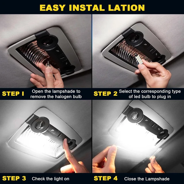 Alt view image 5 of 7 - 42PCS Interior LED Light Bulbs Combo - Map Dome Trunk License Plate