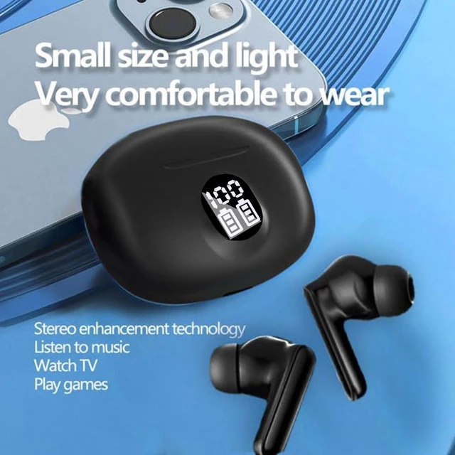 Alt view image 6 of 7 - Bluetooth 5.3 TWS Wireless Headphones - Waterproof Earbuds LED Display Charging
