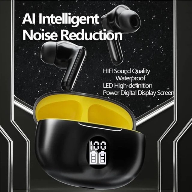 Alt view image 5 of 7 - Bluetooth 5.3 TWS Wireless Headphones - Waterproof Earbuds LED Display Charging