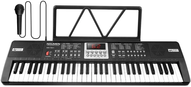 Main image of Piano Keyboard for Kids 61 Key Electric Organ with Music Stand and Microphone