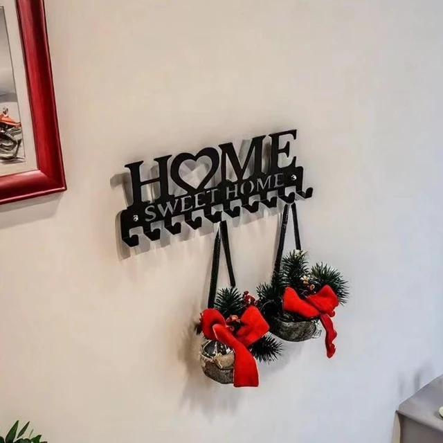 Alt view image 6 of 7 - Wall Mounted Metal Key Holder with 10 Hooks Key Hanger For Home Office Hallway