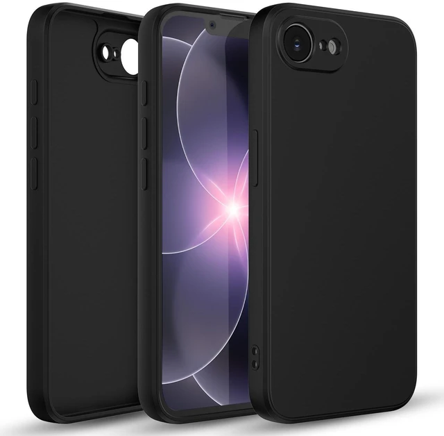 Main image of For iPhone 17e 2026 Silicone Case, Fine Hole Design for Ultimate Protection & Style, Black
