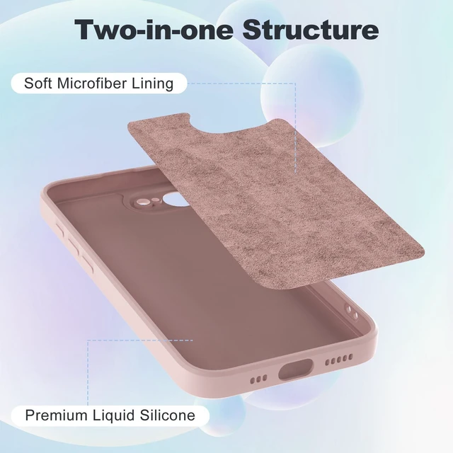 Alt view image 2 of 7 - For iPhone 17e 2026 Silicone Case, Fine Hole Design for Ultimate Protection & Style, Pink
